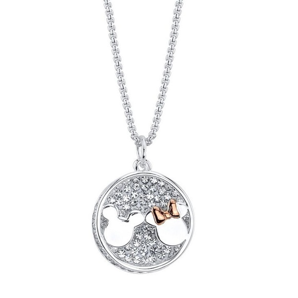 🆕 Disney Mickey Mouse and Minnie Mouse “Made for each other” Pendant Necklace - Picture 3 of 6